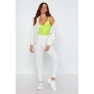 New NASTY GAL  | XS  | Jogger Knit Lounge Pants Sweater Ribbed Drawstring NWT